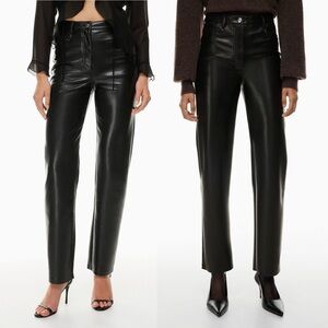 Aritzia Wilfred- High-waisted Vegan Leather pants